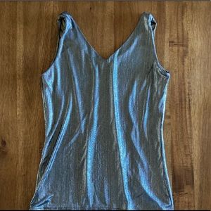 Metallic reversible tank top
